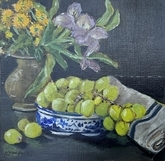 Grapes and Flowers