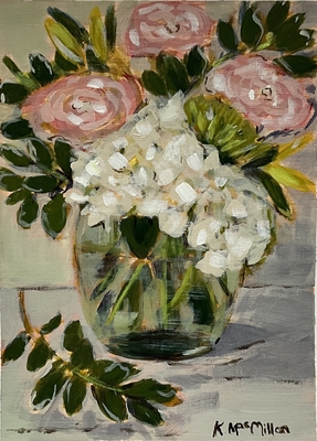 Pink and White Flowers